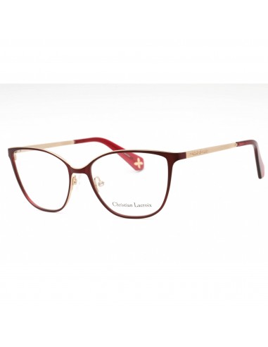 Christian Lacroix Women's Eyeglasses - Bordeaux Metal Cat Eye Shape Frame| CL3059 214 prix