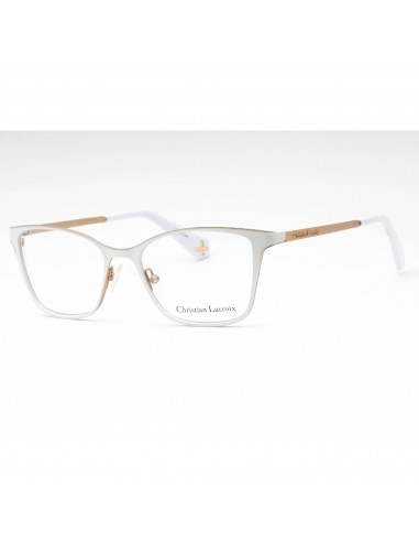 Christian Lacroix Women's Eyeglasses - White Metal Cat Eye Full Rim Frame | CL3060 802 Découvrez la collection