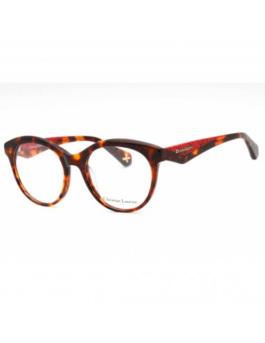 Christian Lacroix Women's Eyeglasses - Red Havana Plastic Round Frame | CL1118 124 les ctes