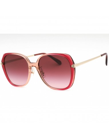 Coach Women's Sunglasses - Burgundy/Pink Gradient Full Rim Frame | 0HC8403D 58268H Faites des économies