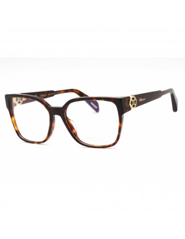 Chopard Women's Eyeglasses - Shiny Tortoise Plastic Square Full Rim | VCH324S 0743 livraison gratuite