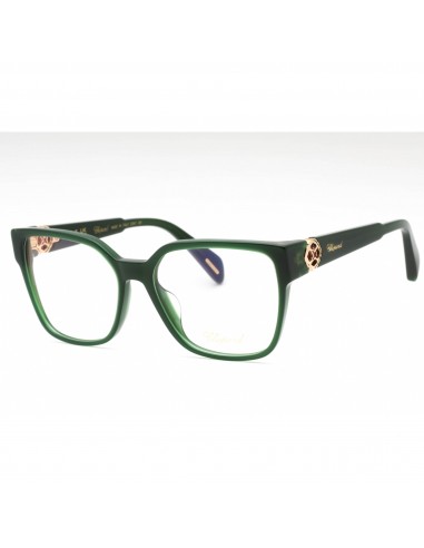 Chopard Women's Eyeglasses - Green Full Gloss Plastic Square Frame | VCH324S 0D80 Pour