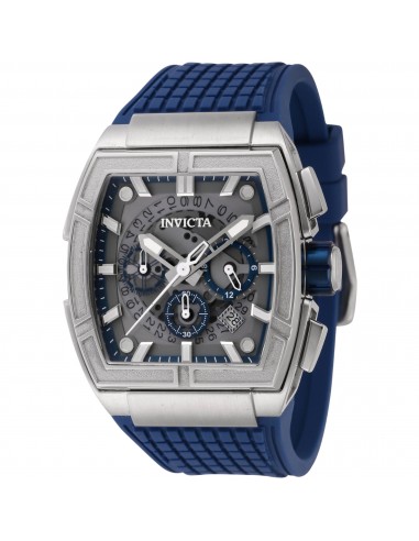 Invicta Men's Watch - S1 Rally Chrono Dark Blue and Grey Dial Silicone Strap | 44884 Véritable concentré