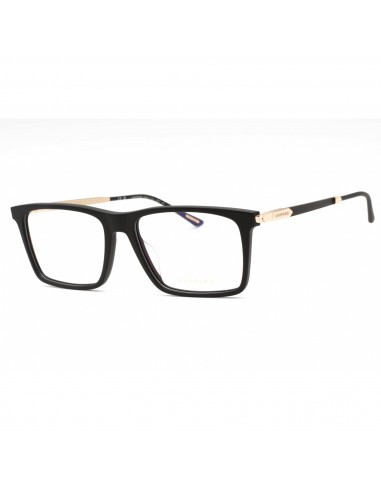 Chopard Men's Eyeglasses - Matte Black Plastic Rectangular Full Rim | VCH343 0703 brillant des détails fins