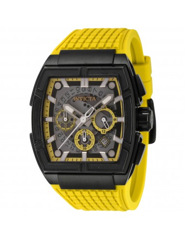 Invicta Men's Watch - S1 Rally Chrono Black and Yellow Dial Silicone Strap | 44886 outlet