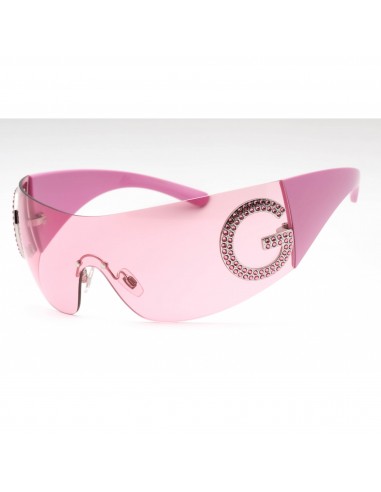 Dolce & Gabbana Women's Sunglasses - Pink Shield Shape Rimless Frame | 0DG2298B 05/84 une grave pollution 