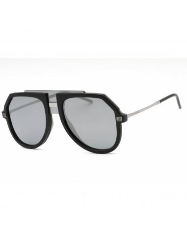 Dolce & Gabbana Men's Sunglasses - Black Plastic Aviator Full Rim | 0DG6195 501/6G la colonne vertébrale