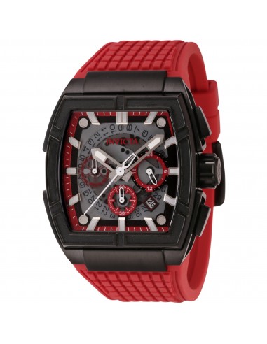 Invicta Men's Watch - S1 Rally Quartz Chrono Black and Red Dial Silicone Strap | 44887 est présent 