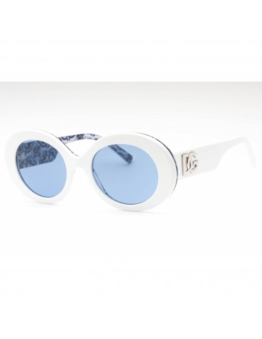 Dolce & Gabbana Women's Sunglasses - White On Blue Maiolica Frame | 0DG4448 337155 de votre