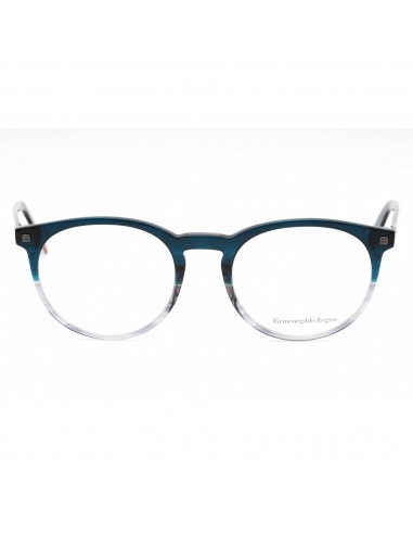 Ermenegildo Zegna Men's Eyeglasses - Blue/Other Plastic Round Shape Frame| EZ5214 092 Dans la société mordern