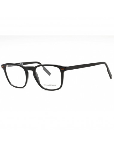 Ermenegildo Zegna Men's Eyeglasses - Shiny Black Plastic Rectangular | EZ5244 001 d'Europe débarque