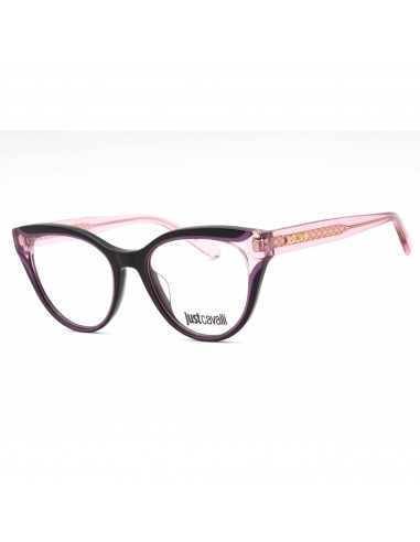 Just Cavalli Women's Eyeglasses - Black Transparent Purple Full Rim | VJC001V 04G2 france