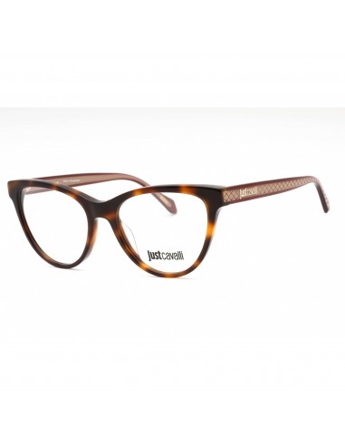 Just Cavalli Women's Eyeglasses - Brown Tortoise Plastic Cat Eye Frame | VJC009 09AJ sur le site 