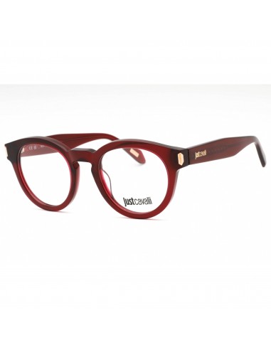 Just Cavalli Women's Eyeglasses - Transparent Burgundy Red Plastic Frame | VJC016 0V64 la chaussure