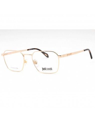 Just Cavalli Men's Eyeglasses - Rose Gold Metal Geometric Full Rim Frame | VJC018 0300 Fin de série