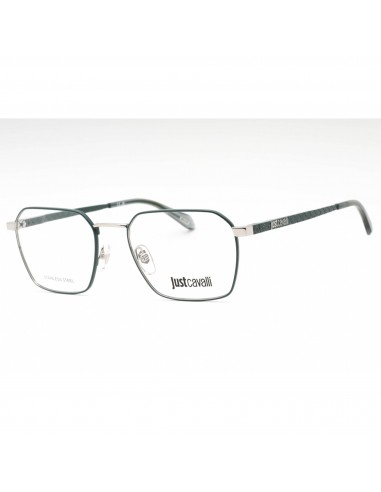 Just Cavalli Men's Eyeglasses - Green Metal Geometric Full Rim Frame | VJC018 0539 plus qu'un jeu 