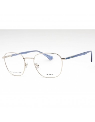 Police Women's Eyeglasses - Silver Metal Square Frame Clear Demo Lens | VPLD20 0579 Venez découvrir notre 