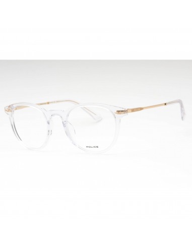 Police Unisex Eyeglasses - Transparent Plastic Round Full Rim Frame | VPLD93 0880 de l' environnement