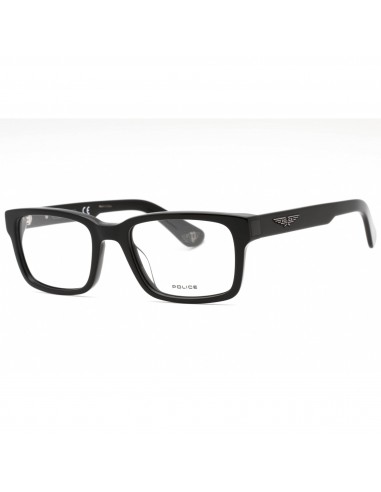 Police Men's Eyeglasses - Black Acetate Rectangular Full Rim Shape Frame | VPLE36 0700 ouvre sa boutique