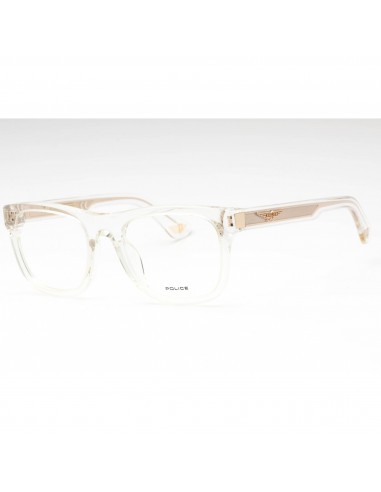 Police Men's Eyeglasses - Transparent Plastic Square Full Rim Frame | VPLE37 0880 les muscles