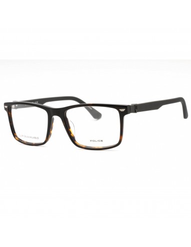 Police Men's Eyeglasses - Dark Tortoise Plastic Rectangular Full Rim | VPLF74 0714 Vous souhaitez 