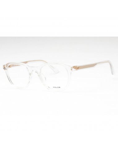 Police Unisex Eyeglasses - Transparent Plastic Oval Full Rim Shape Frame | VPLF77 0P79 shop