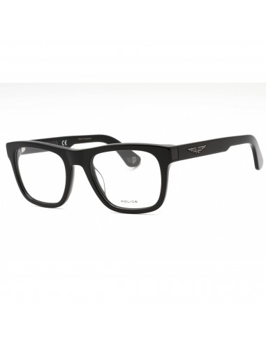 Police Men's Eyeglasses - Black Plastic Square Shape Frame Clear Lens | VPLE37N 0700 outlet