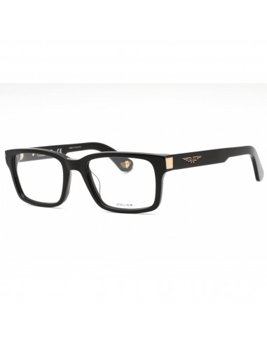 Police Men's Eyeglasses - Shiny Black Plastic Rectangular Full Rim | VPLE36N 700Y online