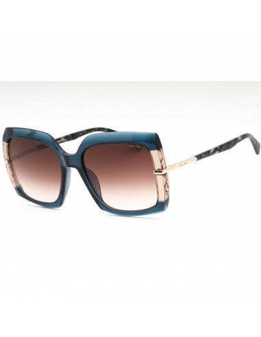 Police Women's Sunglasses - Transparent Blue Plastic Butterfly Frame | SPLG23 0AGQ la colonne vertébrale