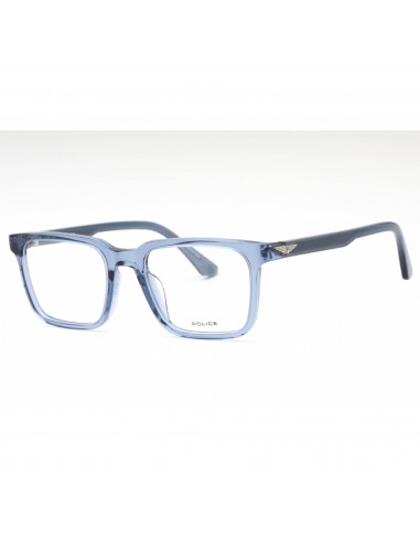 Police Eyeglasses - Transparent Blue Rectangular Full Rim 51mm Frame | VPLF76 0AGQ basket pas cher