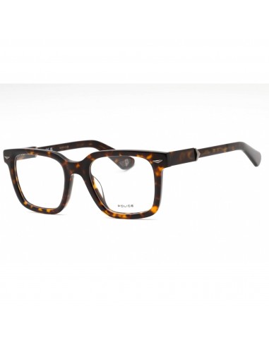 Police Men's Eyeglasses - Dark Tortoise Plastic Square Full Rim Frame | VPLG80 0722 Par le système avancé 