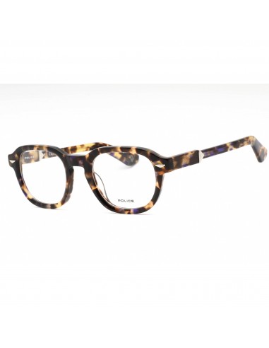 Police Men's Eyeglasses - Tortoise Plastic Full Rim Frame Clear Lens | VPLG81 0744 Véritable concentré