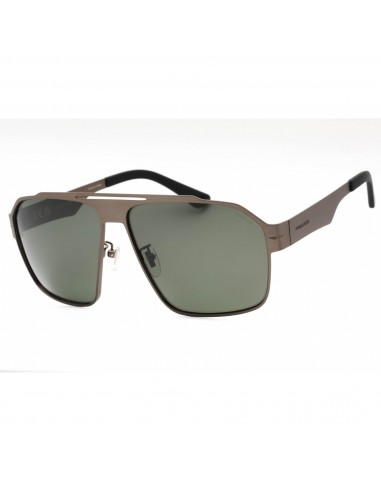 Police Men's Sunglasses - Brushed Gunmetal Metal Pilot Full Rim Frame | SPLL08 I47P de technologie