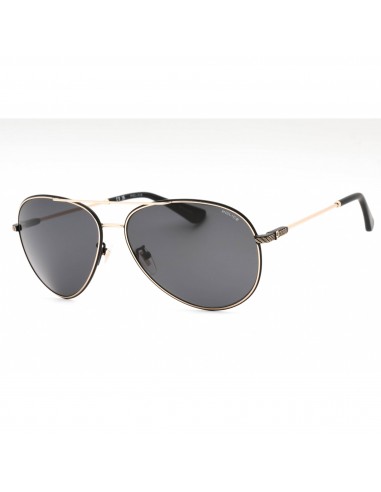 Police Men's Sunglasses - Black Rose Gold Metal Aviator Full Rim Frame | SPLL11 0302 2023