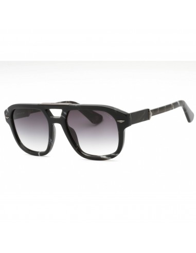 Police Men's Sunglasses - Black Marble Plastic Pilot Full Rim Frame | SPLL19 0869 Fin de série