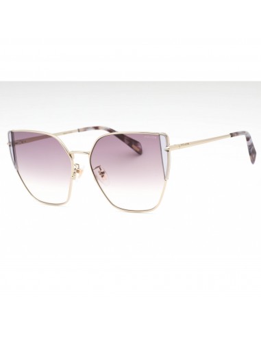 Police Women's Sunglasses - Shiny Light Gold Metal Cat Eye Full Rim | SPLL38 594Y online