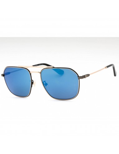 Police Men's Sunglasses - Black Gold Metal Aviator Full Rim 60mm Frame | SPLF64 300B online