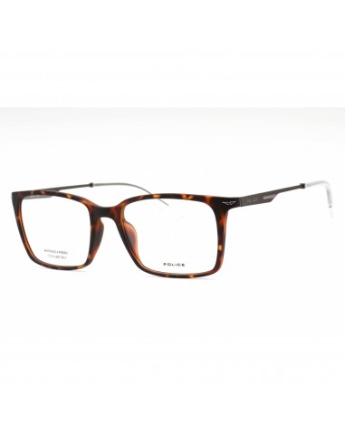 Police Men's Eyeglasses - Dark Tortoise Plastic Rectangular Full Rim | VPLL62 0978 store