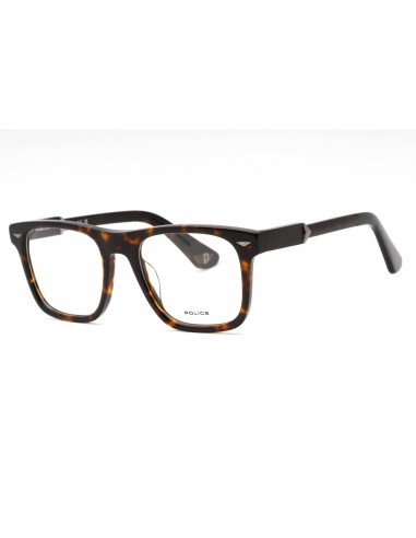 Police Men's Eyeglasses - Dark Tortoise Plastic Square Full Rim Frame | VPLL72 0722 outlet