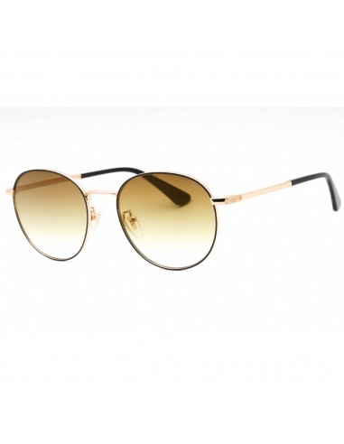 Police Men's Sunglasses - Shiny Rose Gold W/Black Metal Oval Shape Frame| SPLD94 301G À commander