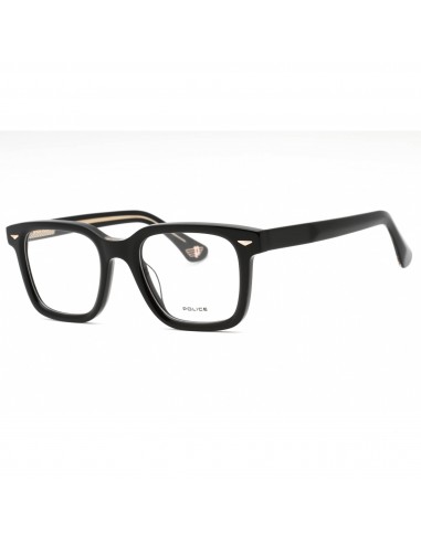 Police Men's Eyeglasses - Black Plastic Square Shape Frame Clear Lens | VPLG80E 700V Vous souhaitez 