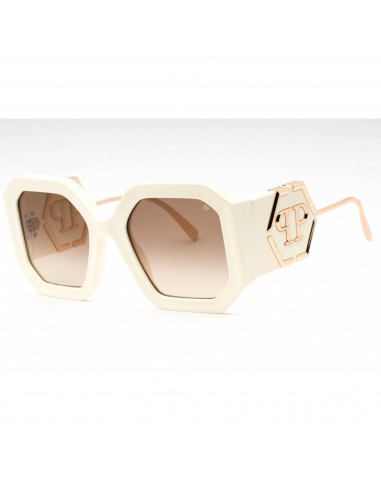 Philipp Plein Women's Sunglasses - Polished Ivory White Plastic Frame | SPP067 09ZQ une grave pollution 