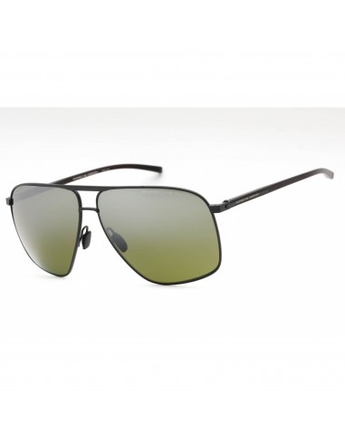 Porsche Men's Sunglasses - Green Polarized Sun Control Blue Gradient Lens | P8933 A la colonne vertébrale