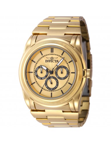 Invicta Men's Watch - Slim Quartz Gold Tone Dial Yellow Gold Steel Bracelet | 46261 de l' environnement