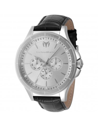 Technomarine Men's Watch - MoonSun Quartz Silver Tone Dial Strap Day-Date | TM-822025 Voir les baskets