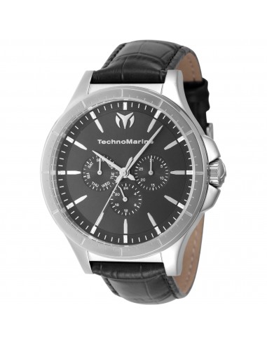 Technomarine Men's Watch - MoonSun Quartz Charcoal Dial Strap Day-Date | TM-822026 rembourrage situé sous