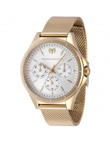 Technomarine Women's Watch - MoonSun Day-Date Yellow Gold Mesh Bracelet | TM-822051 s'inspire de l'anatomie humaine