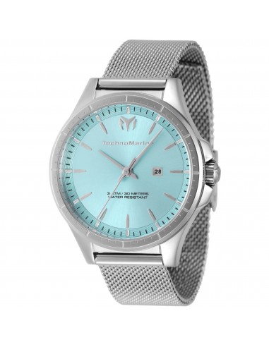 Technomarine Women's Watch - MoonSun Quartz Light Blue Dial Mesh Bracelet | TM-822035 meilleur choix