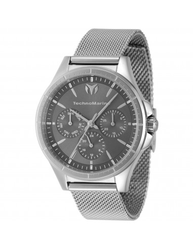 Technomarine Women's Watch - MoonSun Quartz Charcoal Dial Silver Tone Case | TM-822048 est présent 