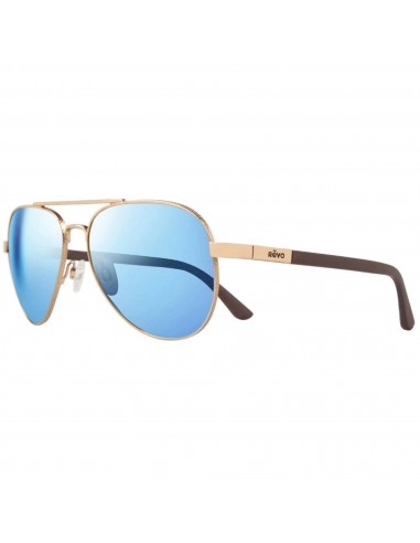 Revo Unisex Sunglasses - Raconteur Blue Water Lens Pilot Gold Frame | 1011 04 BL vous aussi creer 